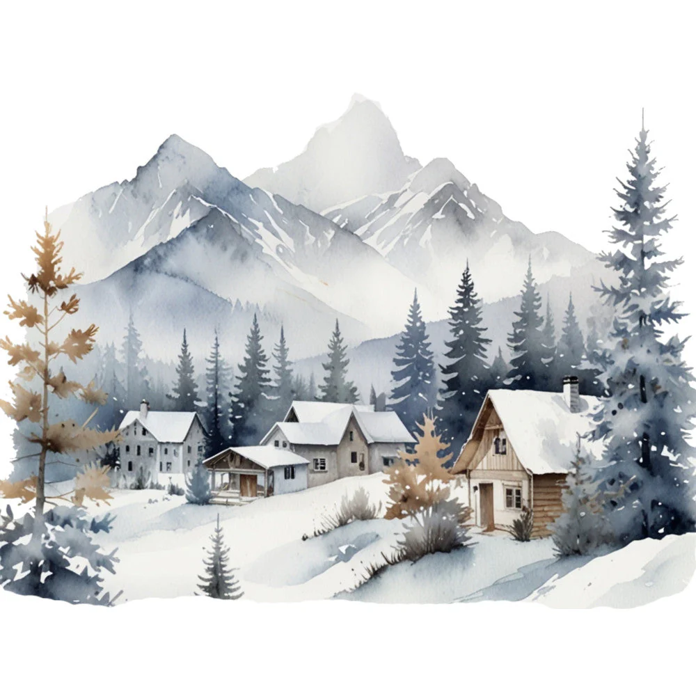 Ski Resort Fabric Panel 9