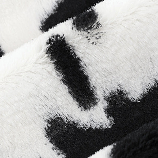 Snow/Black Luxe Cuddle Cow 58"/60" Fabric per yard - Image 3