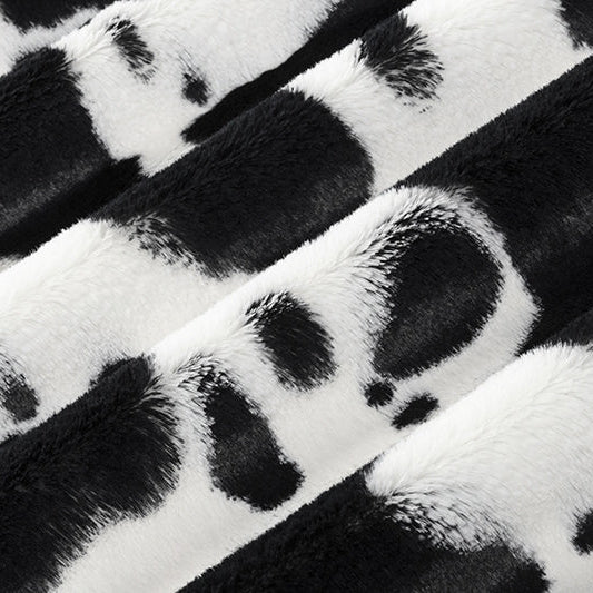 Snow/Black Luxe Cuddle Cow 58"/60" Fabric per yard - Image 4