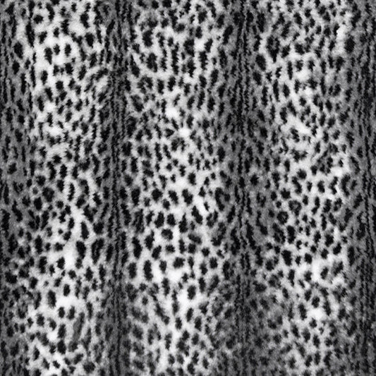 Snow/Black Luxe Cuddle Savanna 58"/60" Fabric per yard - Image 2
