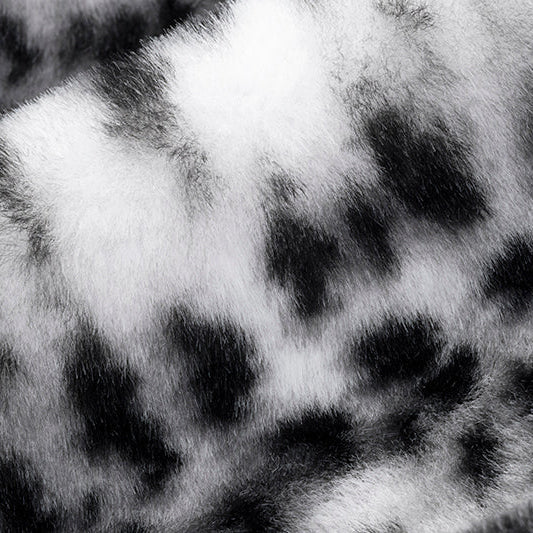 Snow/Black Luxe Cuddle Savanna 58"/60" Fabric per yard - Image 5
