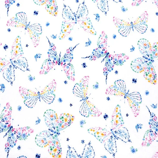 Digital Cuddle Snow Mariposa 58" - 60" Fabric per yard - Image 2