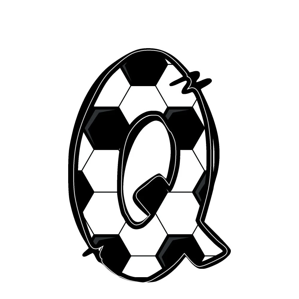 Soccer Alphabet Fabric Panel 16