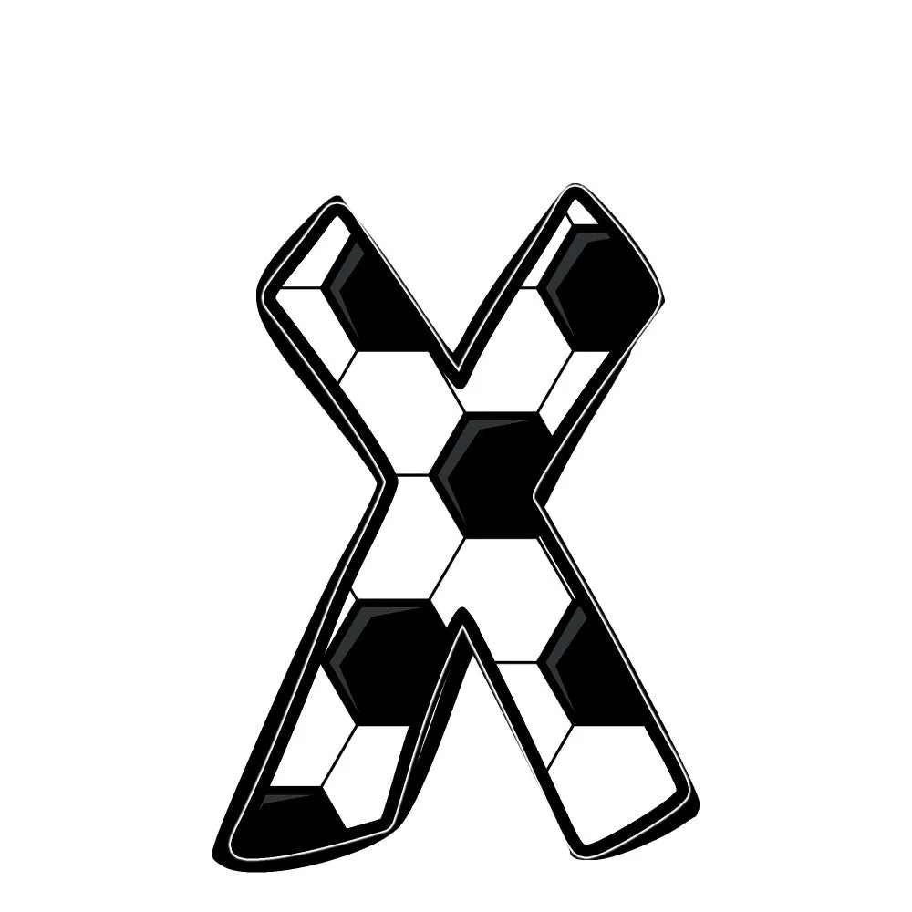 Soccer Alphabet Fabric Panel 23