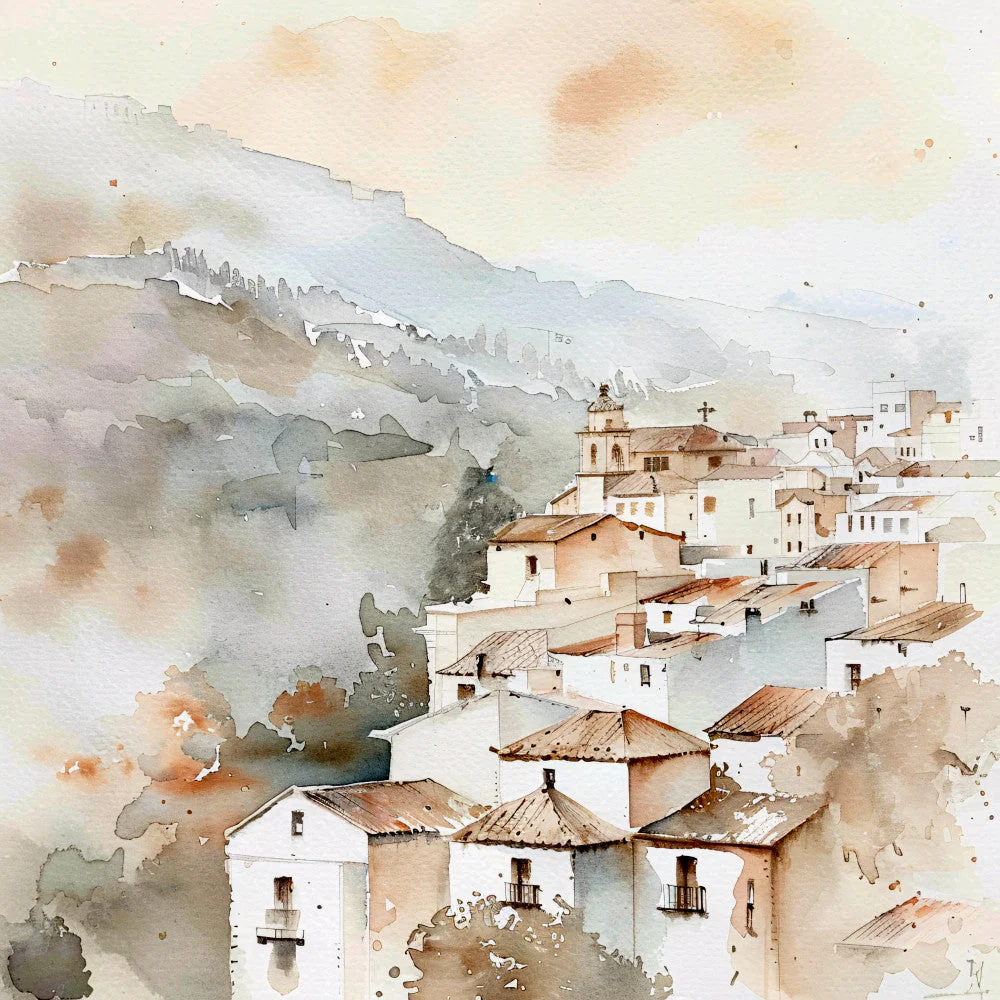 Spain Travel Art Fabric Panel 13