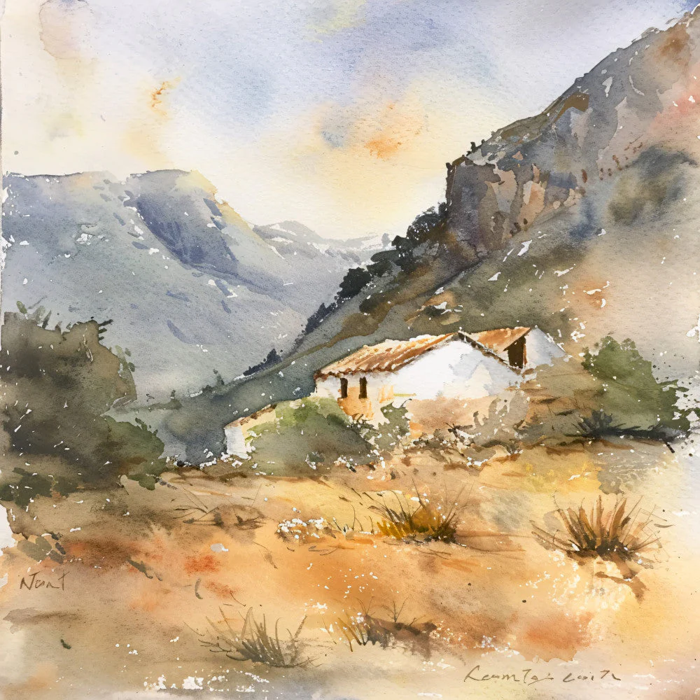 Spain Travel Art Fabric Panel 4