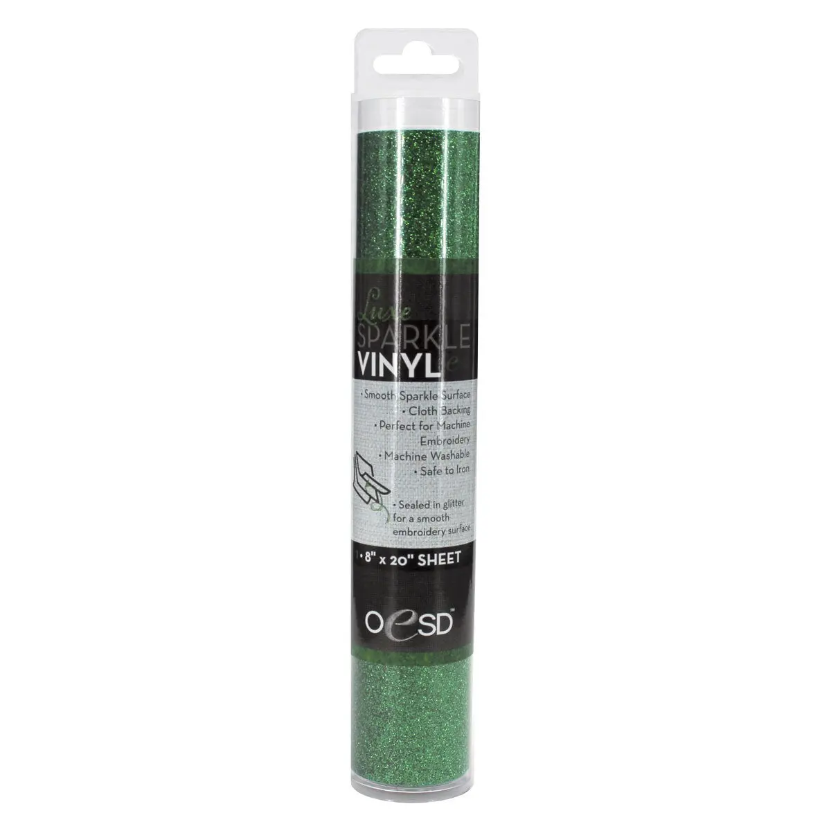 Sparkle Vinyl 8in x 20in Dark Green