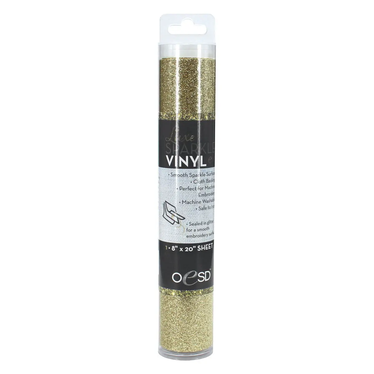 Sparkle Vinyl 8in x 20in Gold