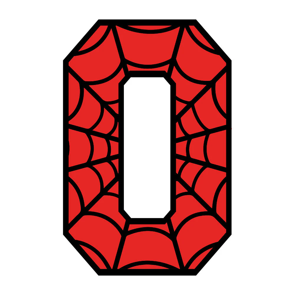 Spider Alphabet Fabric Panel 22