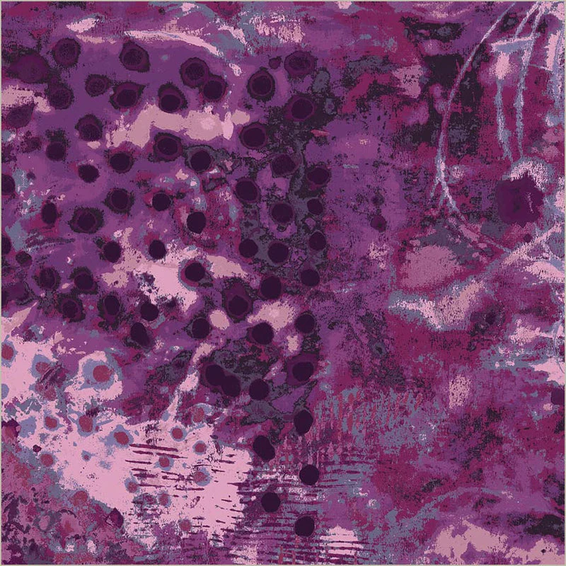 Spotted Graffiti Spring Lilac Cotton Wideback Fabric - ( 1 3/4 Yard Pack )