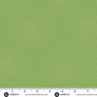 Spritz Metallic Spritz Mistletoe 44"/45" Cotton Fabric Per Yard