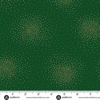 Spritz Metallic Spritz Pine 44"/45" Cotton Fabric Per Yard