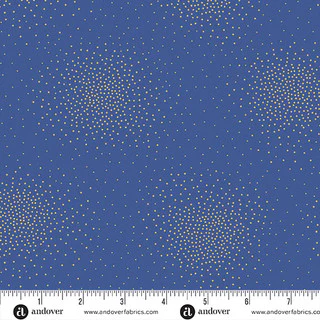 Spritz Metallic Spritz Royal 44"/45" Cotton Fabric Per Yard