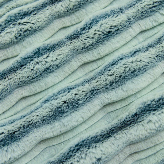 Luxe Cuddle Frosted Oceana Spruce/Ice 58" - 60" Fabric per yard - Image 2