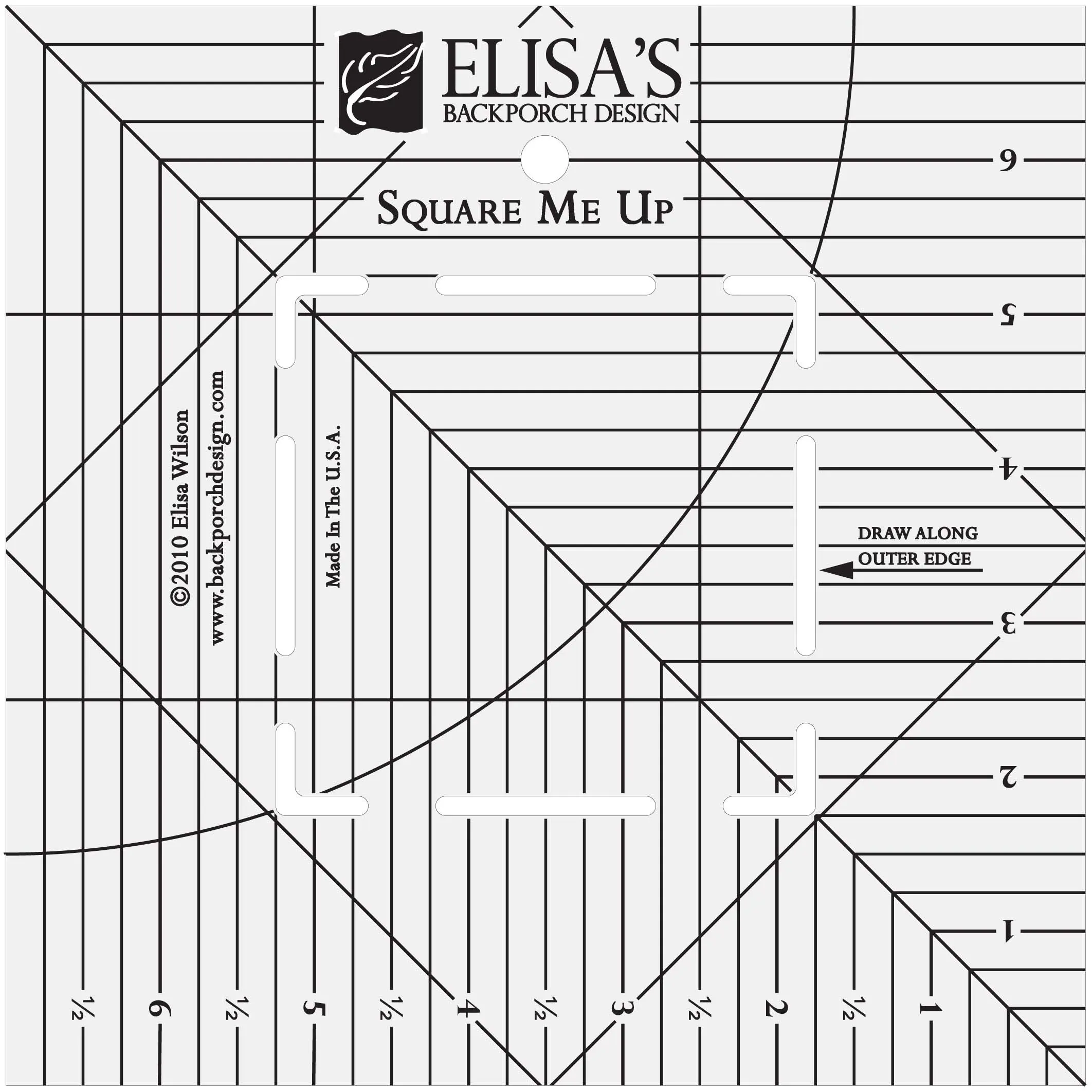 Square Me Up Ruler 7-1/2in x 7-1/2in