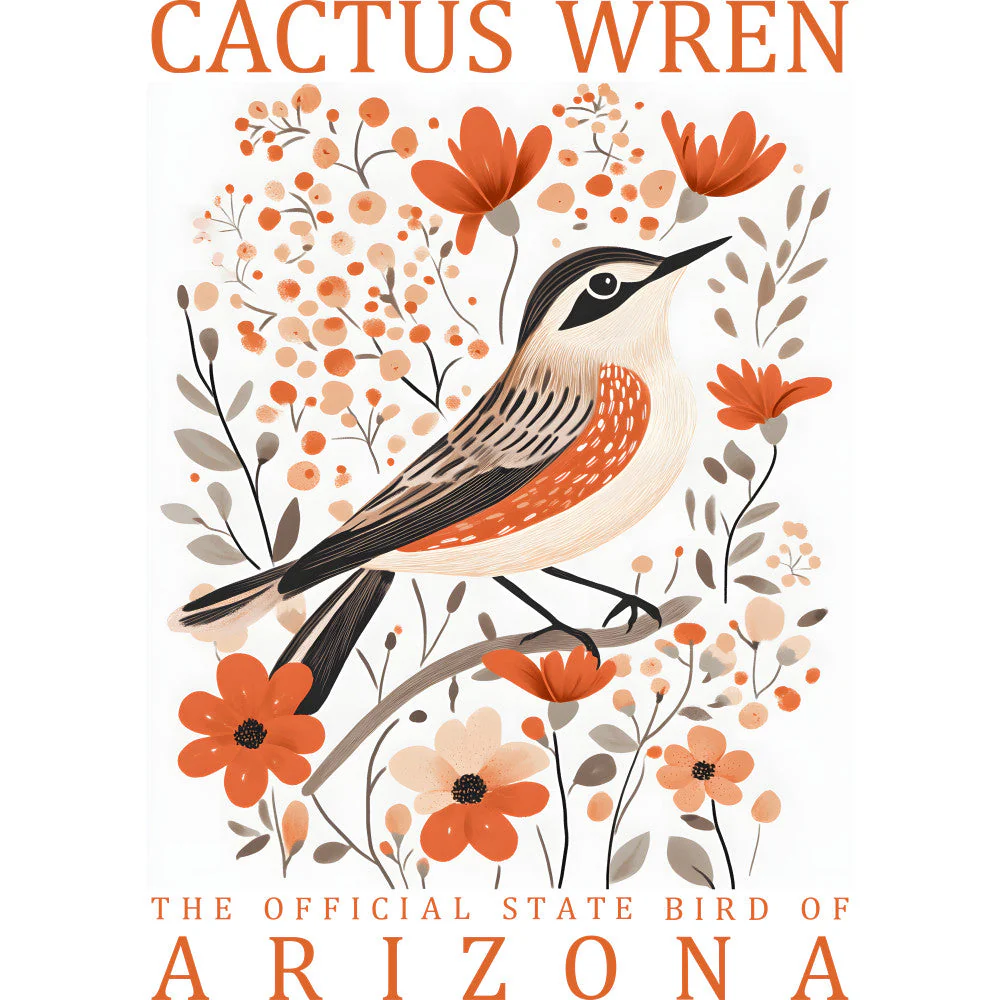 State Bird Poster Fabric Panel 39