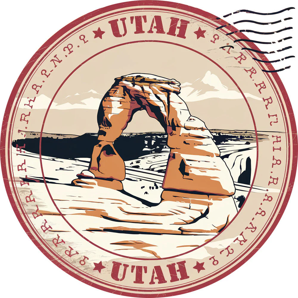 State Stamp Fabric Panel 43