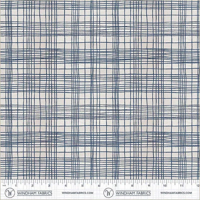 String Theory Plaid Nautical Cotton 43/44 Fabric Per Yard