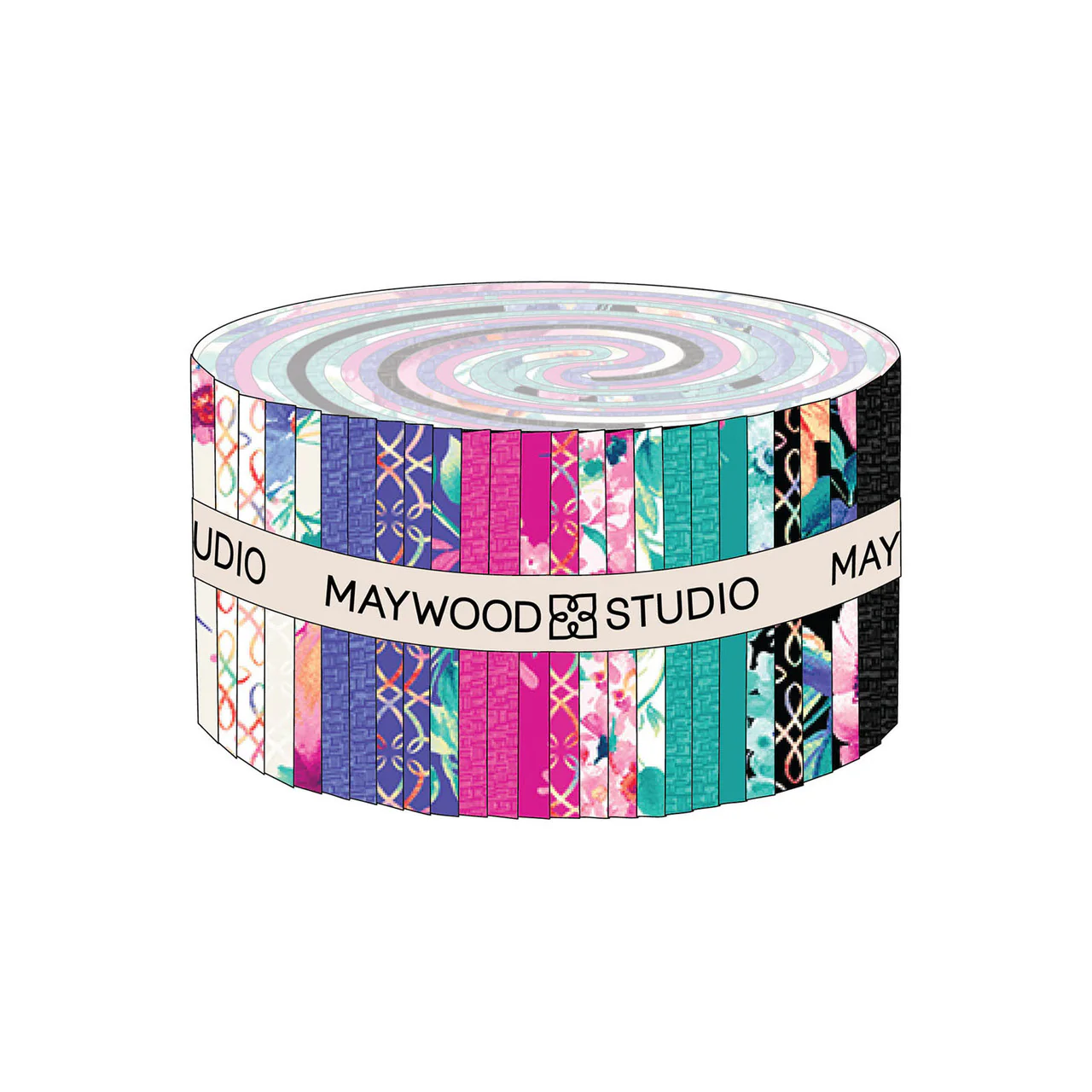 Summer Buzz 2.5" Strips 40 pcs - 100% Cotton