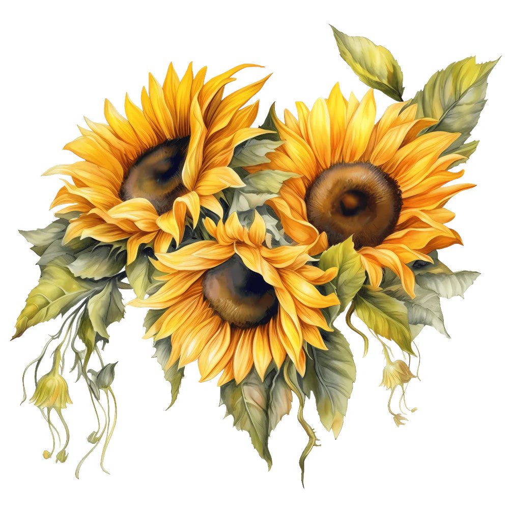 Summer Sunflowers Fabric Panel 4