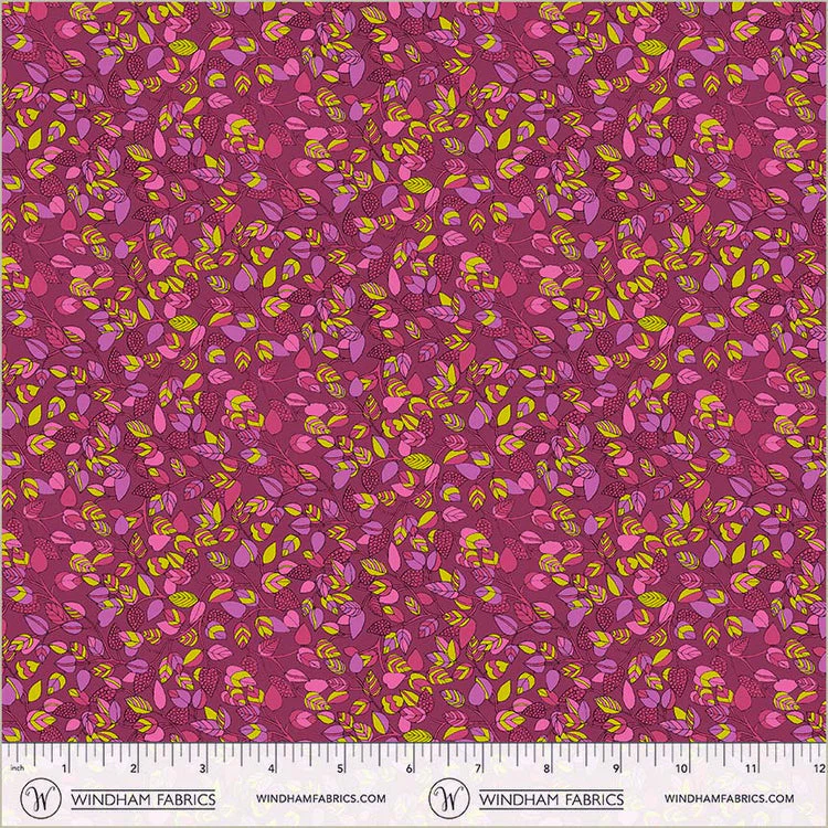Sunshine Hebe Plum High Density Cotton 44"/45" Fabric Per Yard