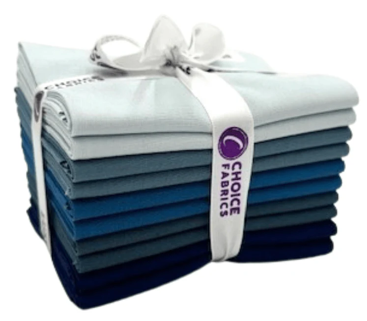 Supreme Solids - Fat Quarter Bundle - 10 pack (Country Blues) - Image 2