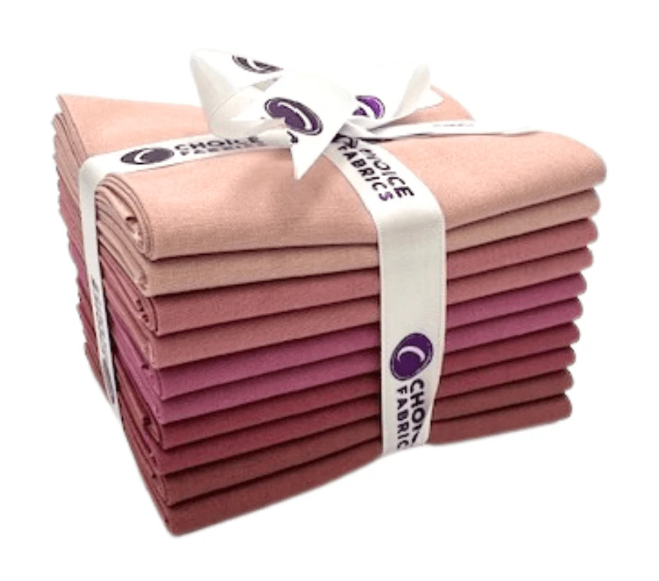 Supreme Solids - Fat Quarter Bundle - 10 pack (Rustic Rose) - Image 2