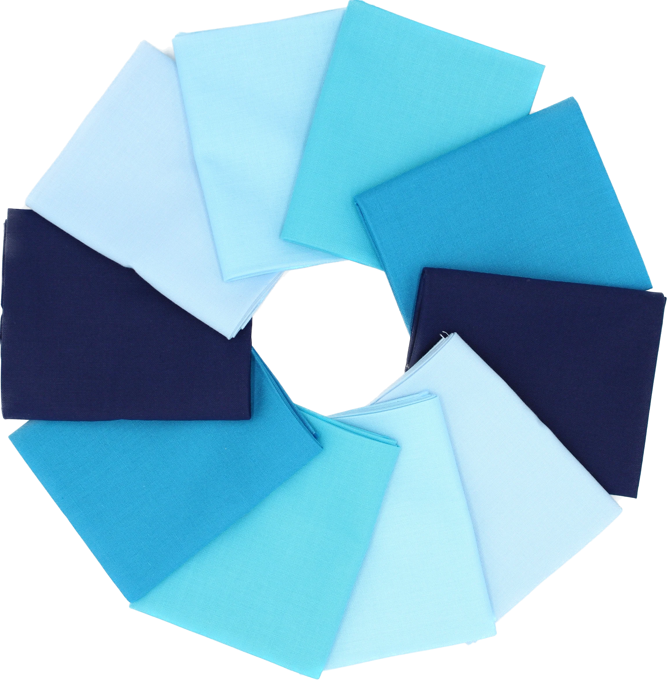 Supreme Solids - Fat Quarter Bundle - 10 pack (Shades of Blue)