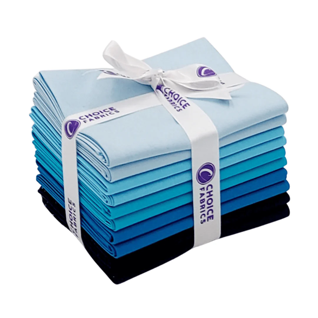 Supreme Solids - Fat Quarter Bundle - 10 pack (Shades of Blue) - Image 2