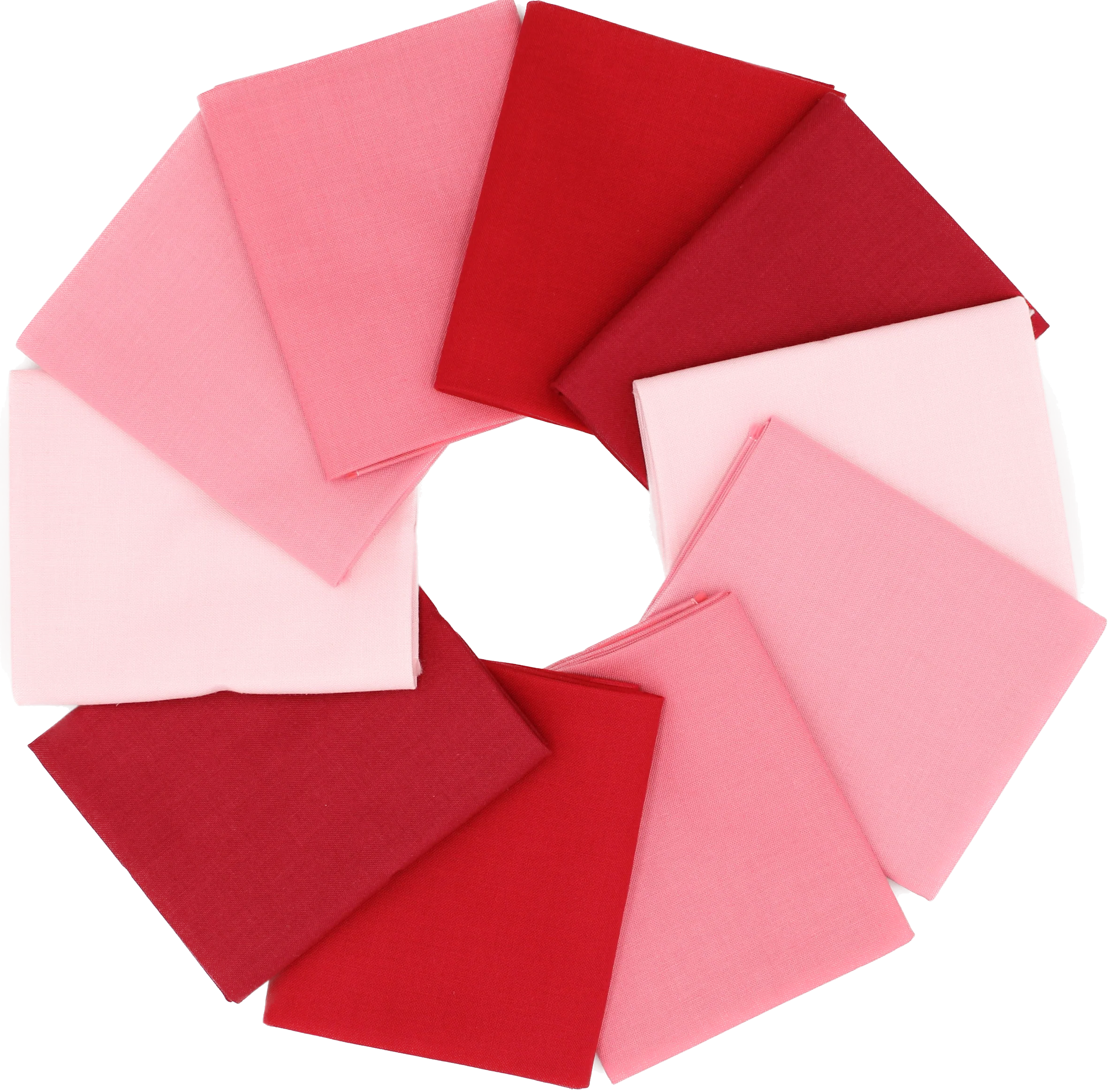 Supreme Solids - Fat Quarter Bundle - 10 pack (Shades of Pink & Red)