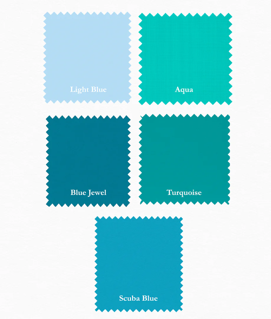 Supreme Solids - One Yard Bundle - 5 pack (Ocean Blues) - Image 2