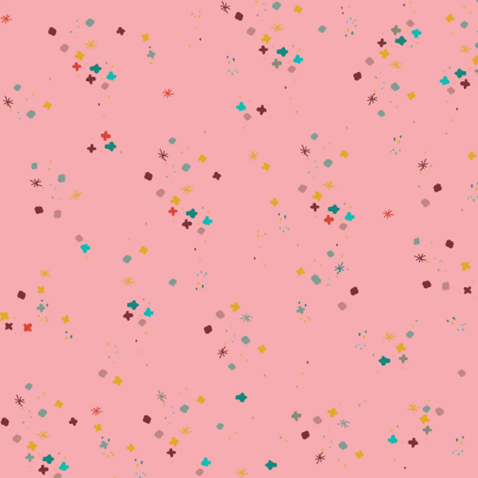 Sweet Pink Mystery 43"/44" Cotton Fabric Per Yard