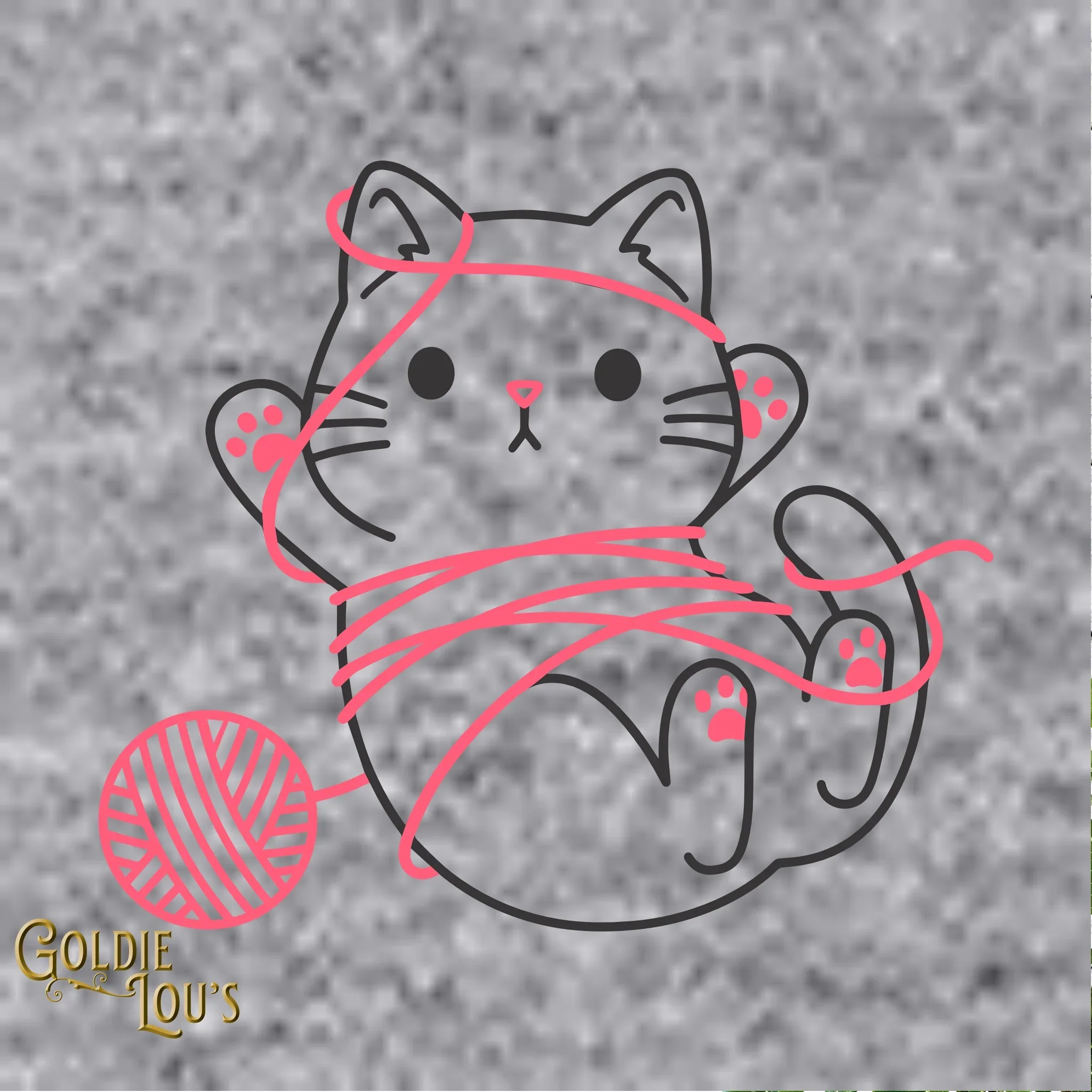 Tangled Kitty Crewneck Sweatshirt - Image 2