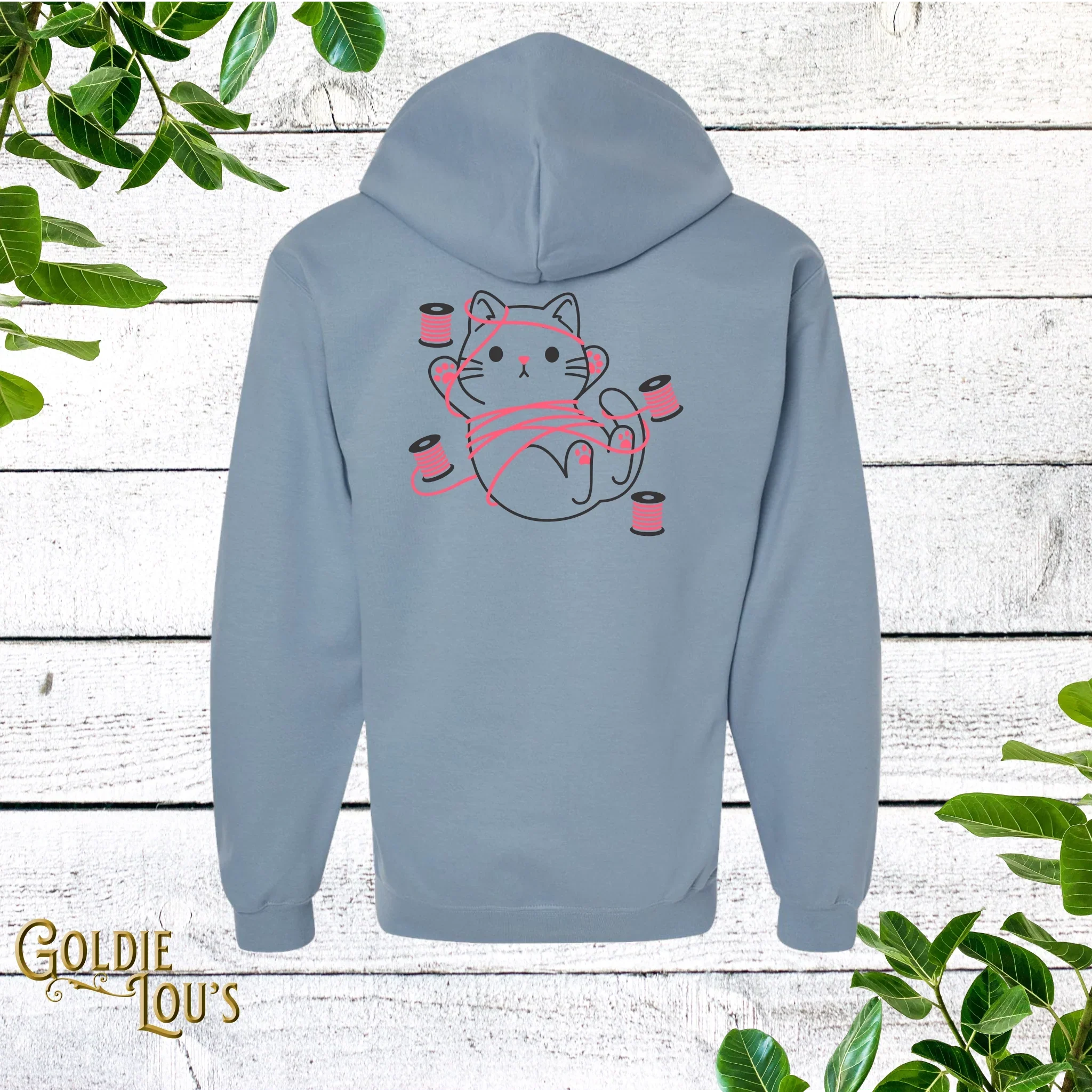 Tangled Kitty Full Zip Hoodie - Image 3