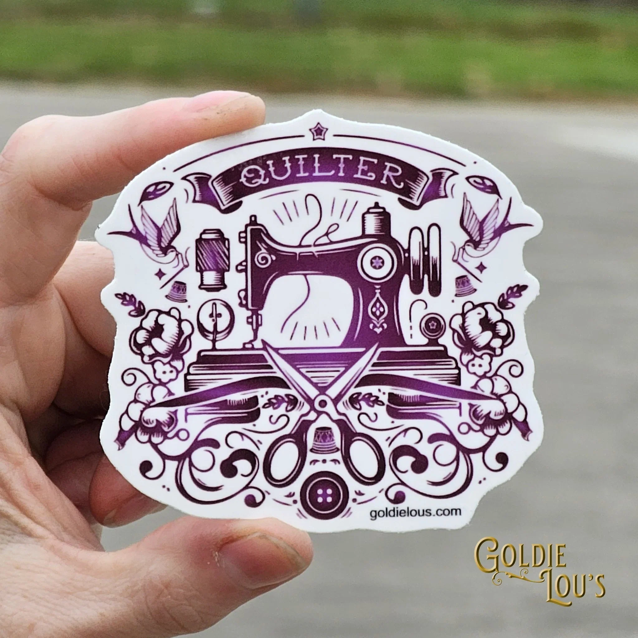 Tattoo Machine Quilter Sticker - Image 3
