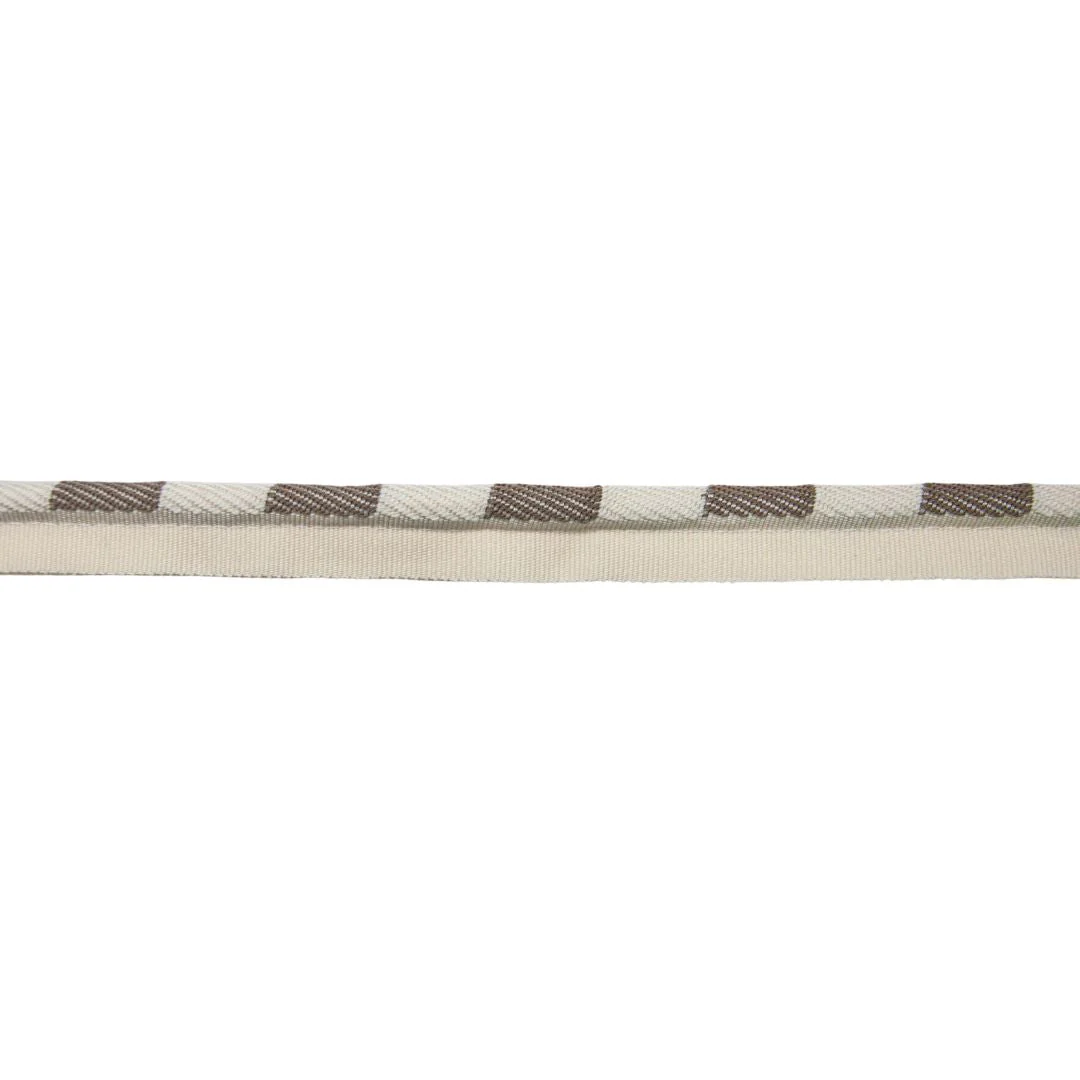 Teal & Cream Checkered Trim, 3/8-in X 25 Yards - Upholstery Welt Piping - Image 2