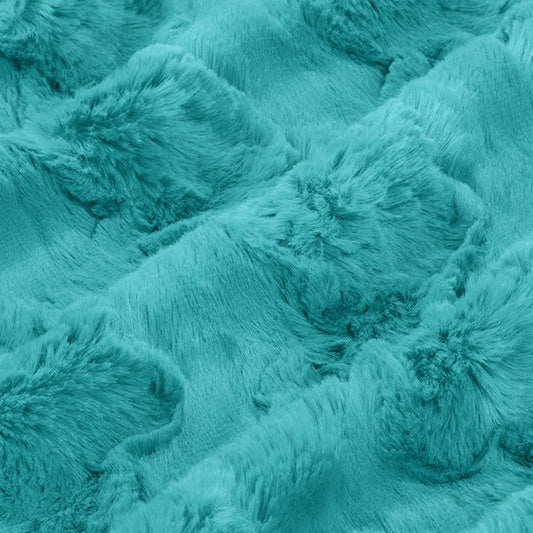 Luxe Cuddle Glacier Teal 58" - 60" Fabric per yard - Image 2