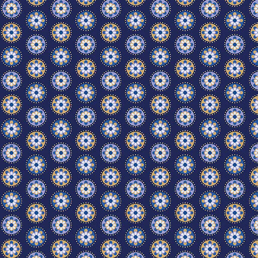 The Drawing Room - Good Books - Navy 44" / 45" Fabric Per Yard