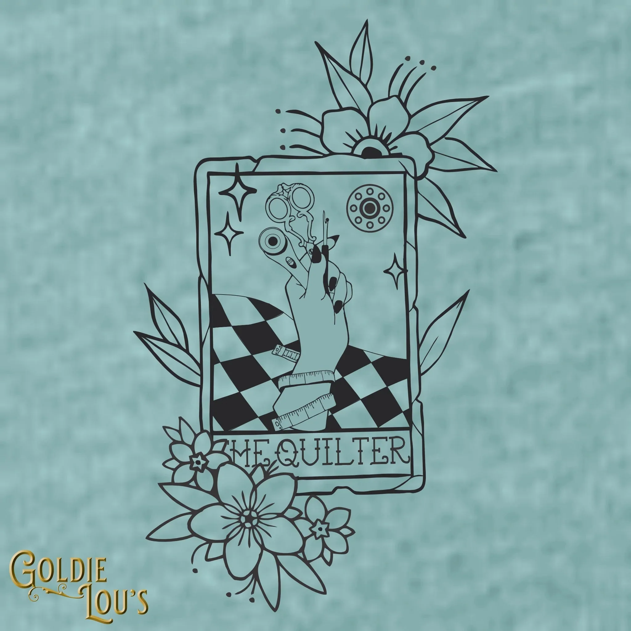 The Quilter Tarot Tank Top - Image 2