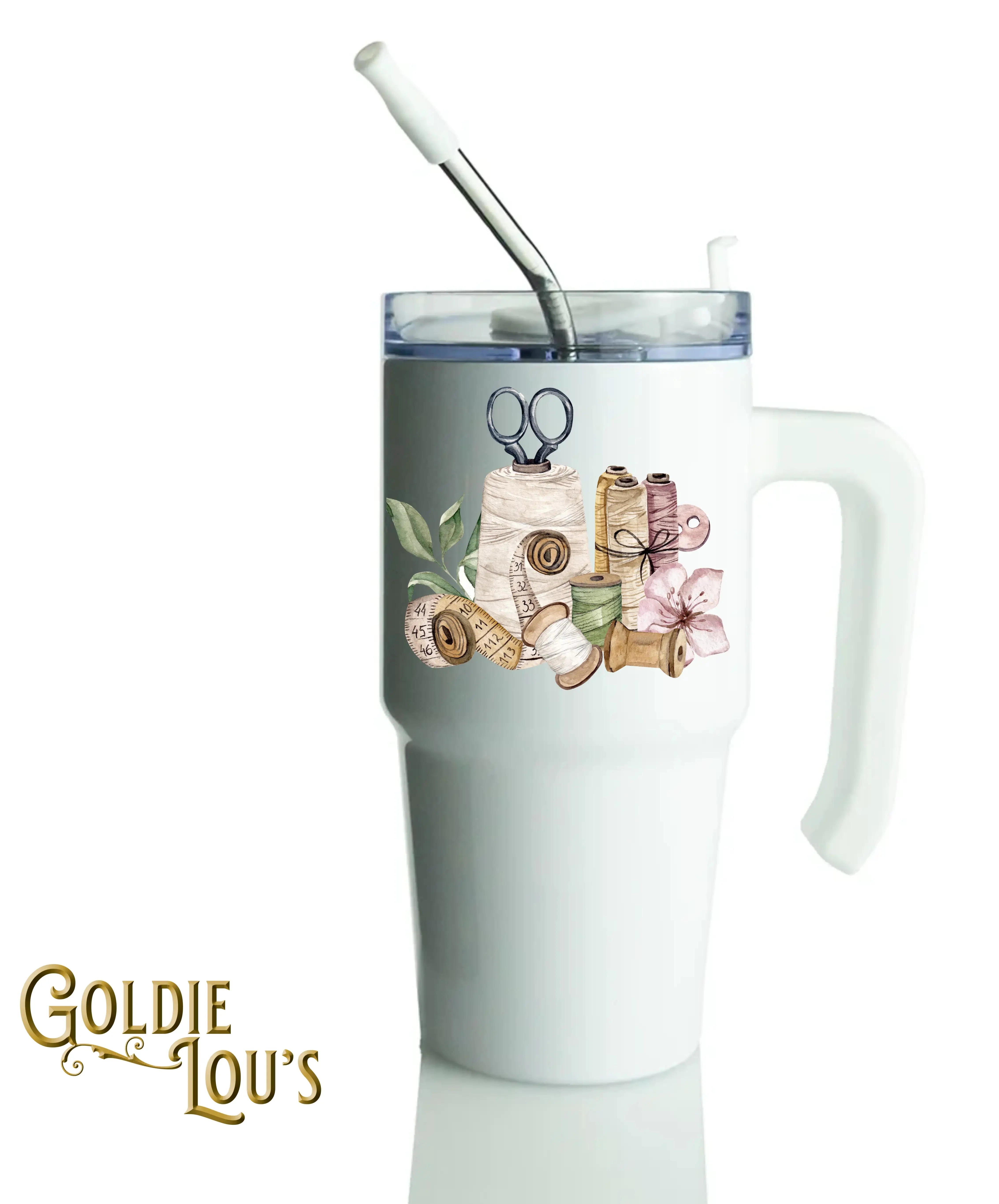 Threads Grippy Handle Tumbler