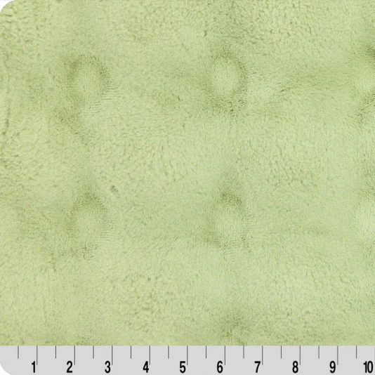 Luxe Cuddle Powderpuff Thyme 58" - 60" Fabric per yard
