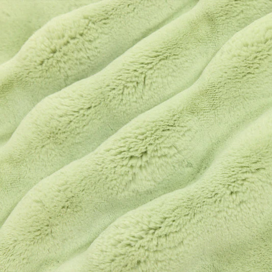 Luxe Cuddle Powderpuff Thyme 58" - 60" Fabric per yard - Image 3