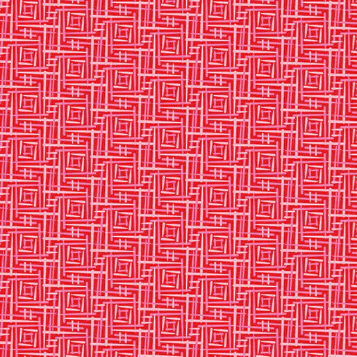 Transparency - Fence - Rhubarb 44" / 45" Fabric Per Yard