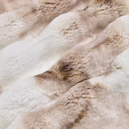Luxe Cuddle Sorbet Powderpuff Truffle 58" - 60" Fabric per yard - Image 3