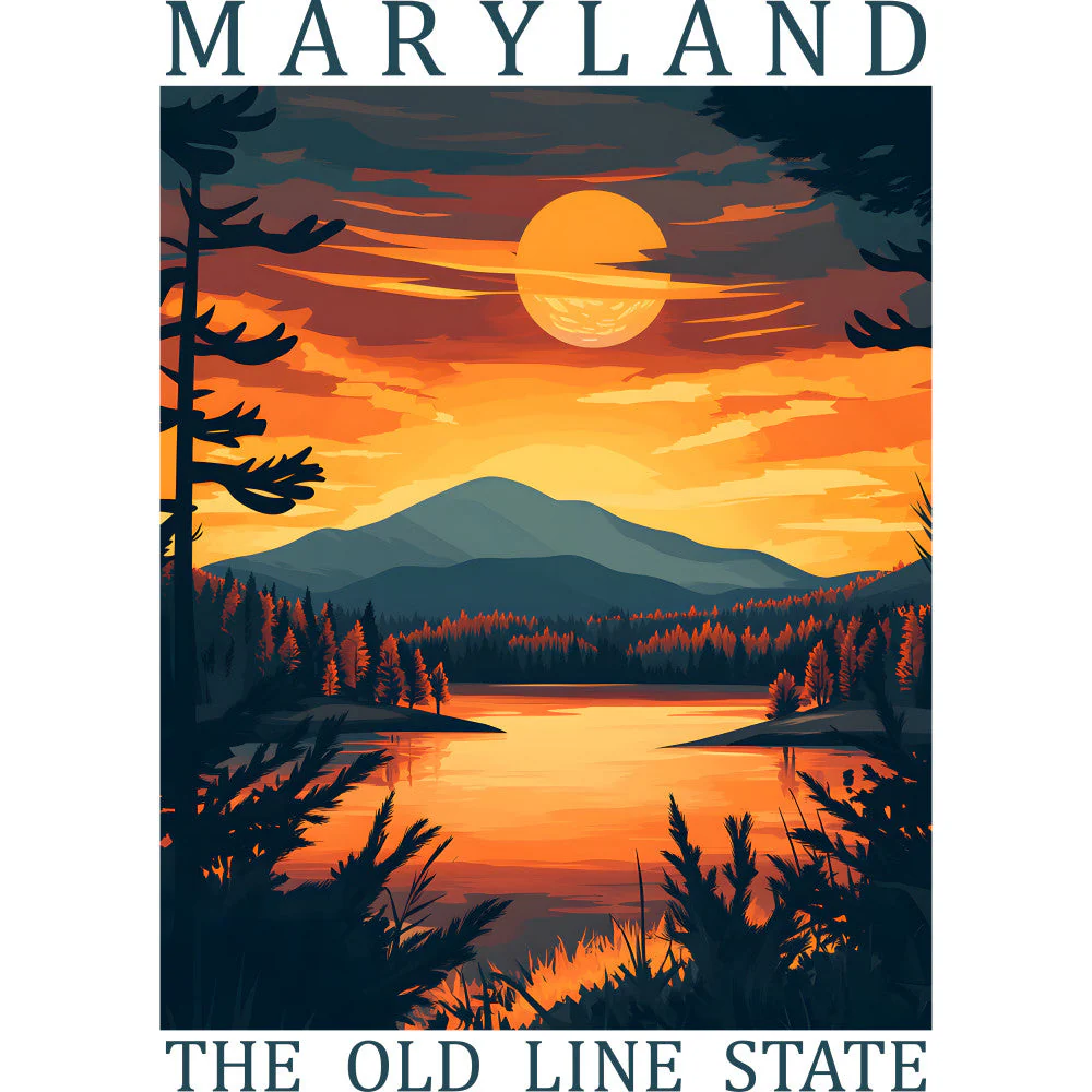US State Poster Fabric Panel 30