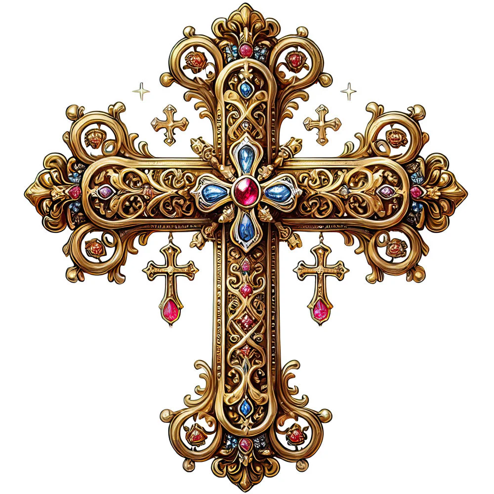 Various Crosses Fabric Panel 18