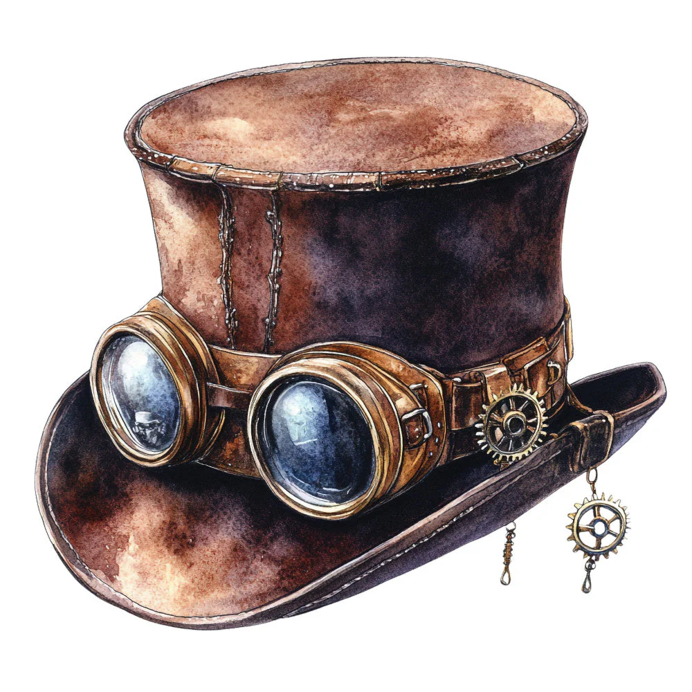 Victorian Steampunk Fabric Panel 33