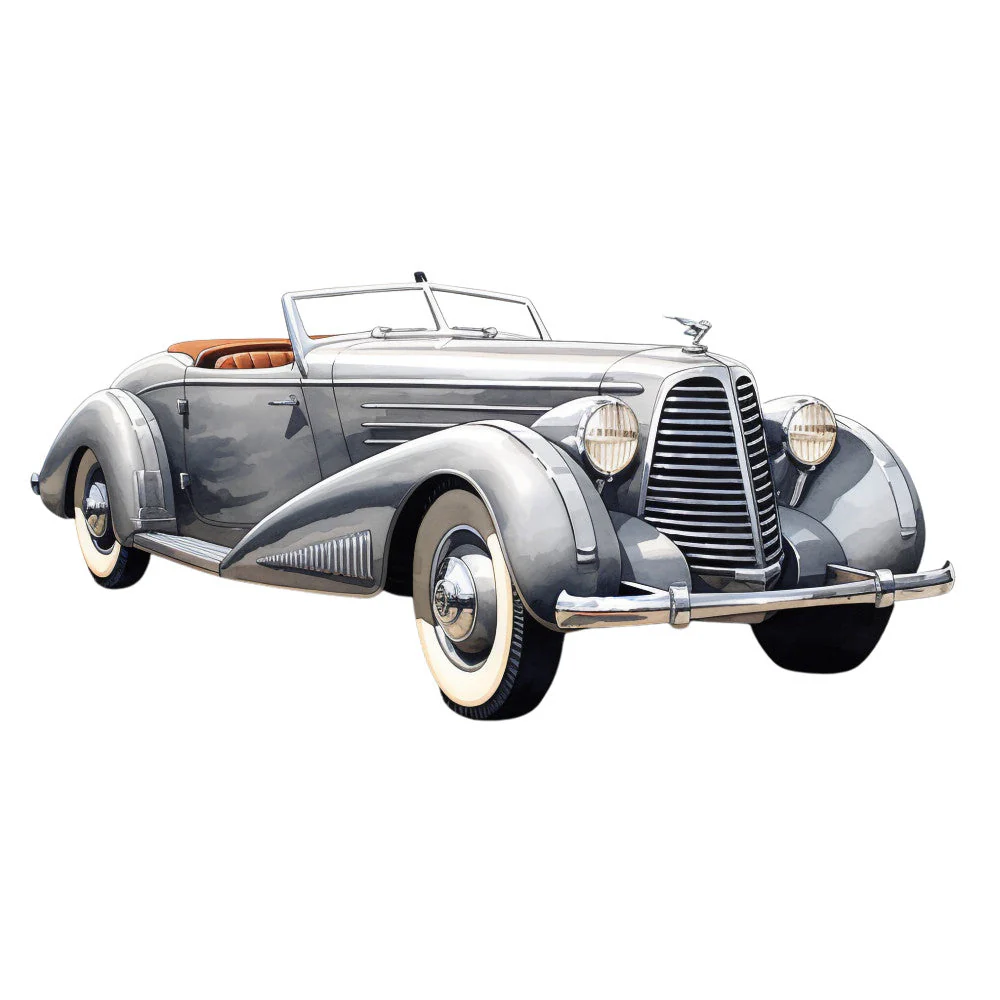 Vintage Cars Fabric Panel 12