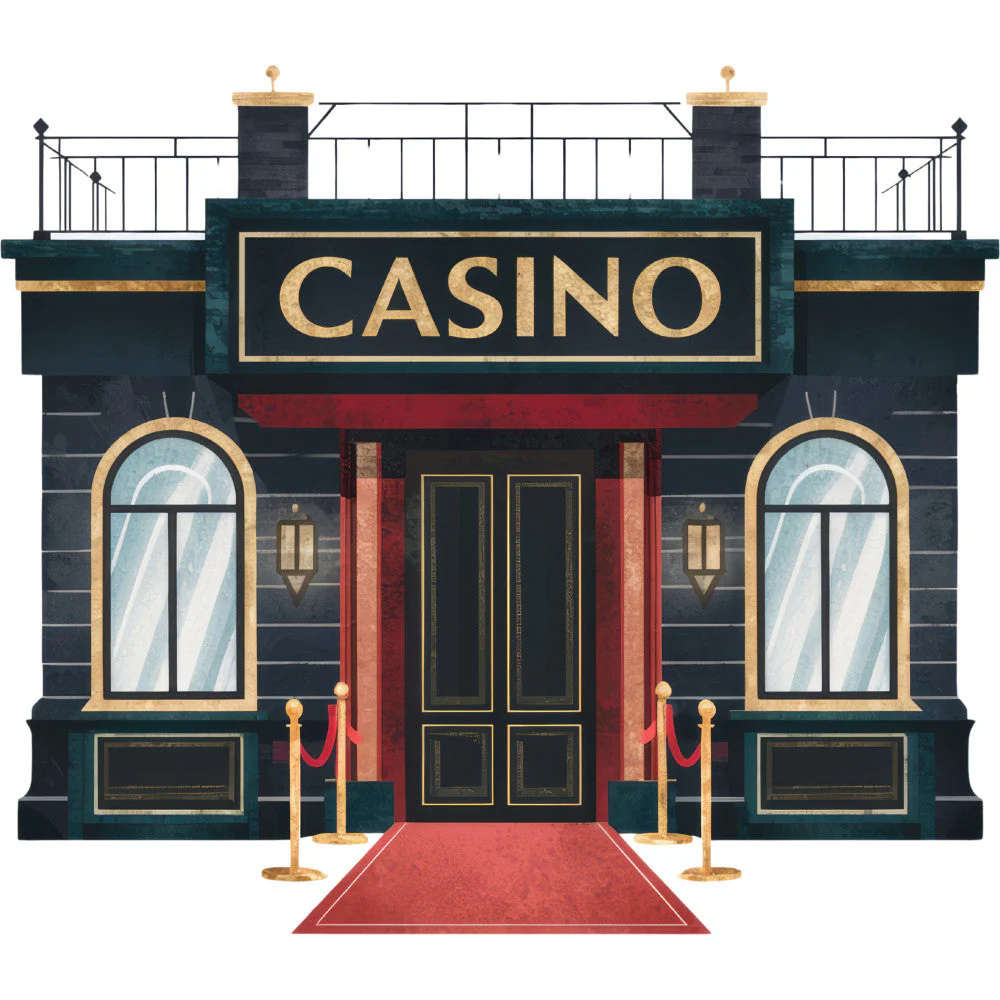Watercolor Casino Fabric Panel 57