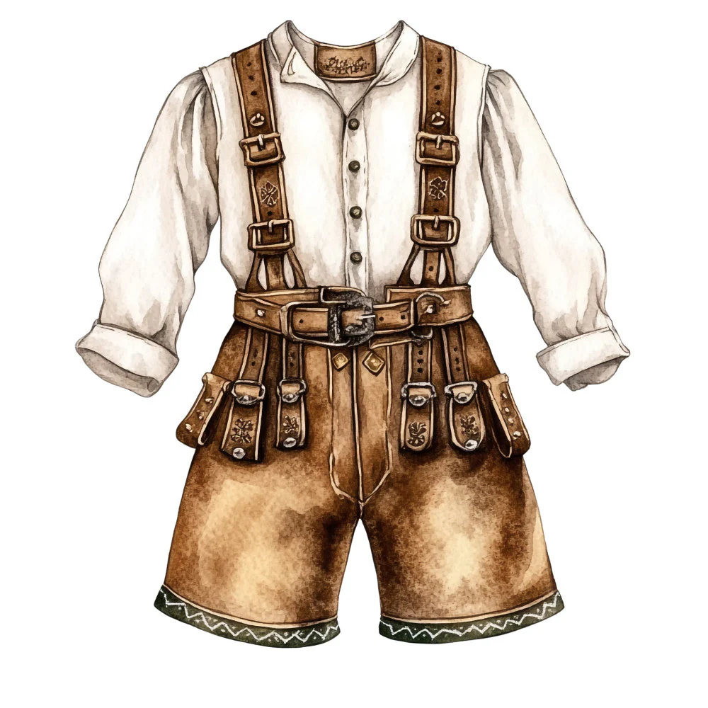 Watercolor Oktoberfest Fabric Panel 5